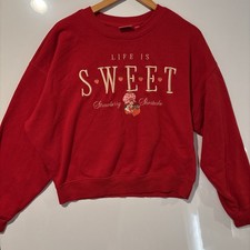 Strawberry Shortcake Sweatshirt Red Size S