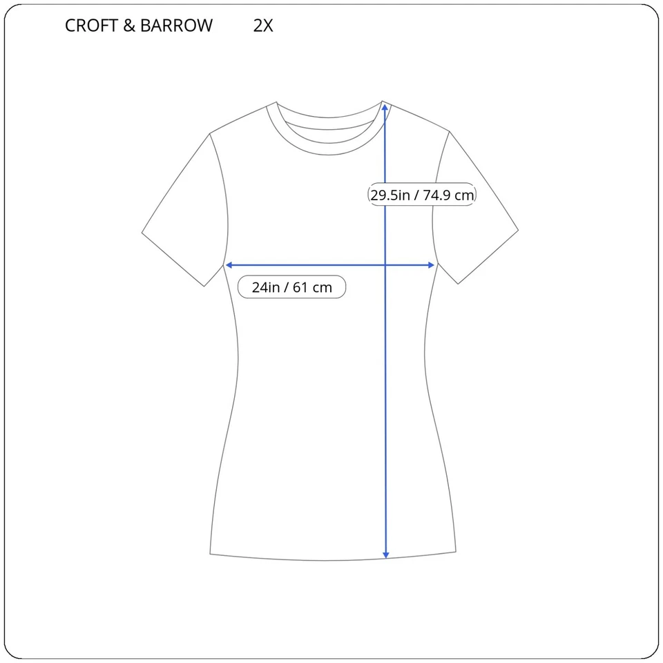 Top Croft Barrow para mujer 2X Plus manga corta púrpura negro cachemira informal ceñido Foto 2 de 4