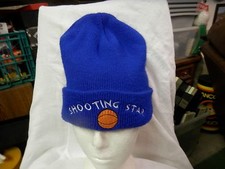 vintage stocking hat shooting star basketball payer royal blue retro tuke