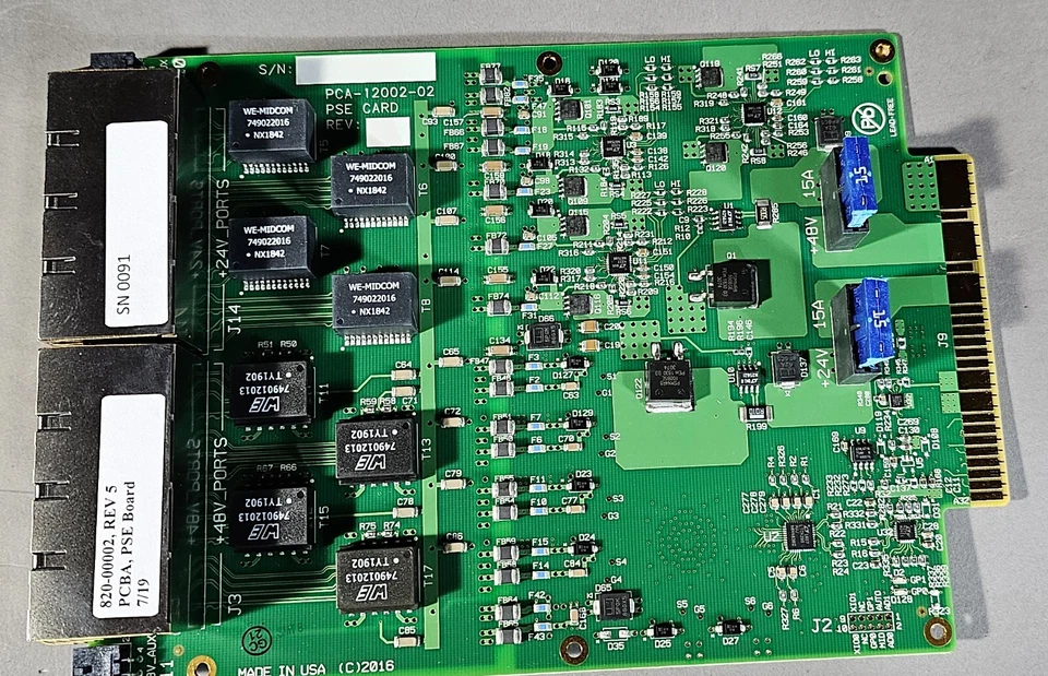 Expansion Module 16 Port PSE Card Computer Mother Board For Cisco Router - Image 3 of 4