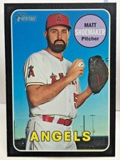 Matt Shoemaker 2018 Topps Heritage BLACK BORDER Parallel SP #473 - ANGELS
