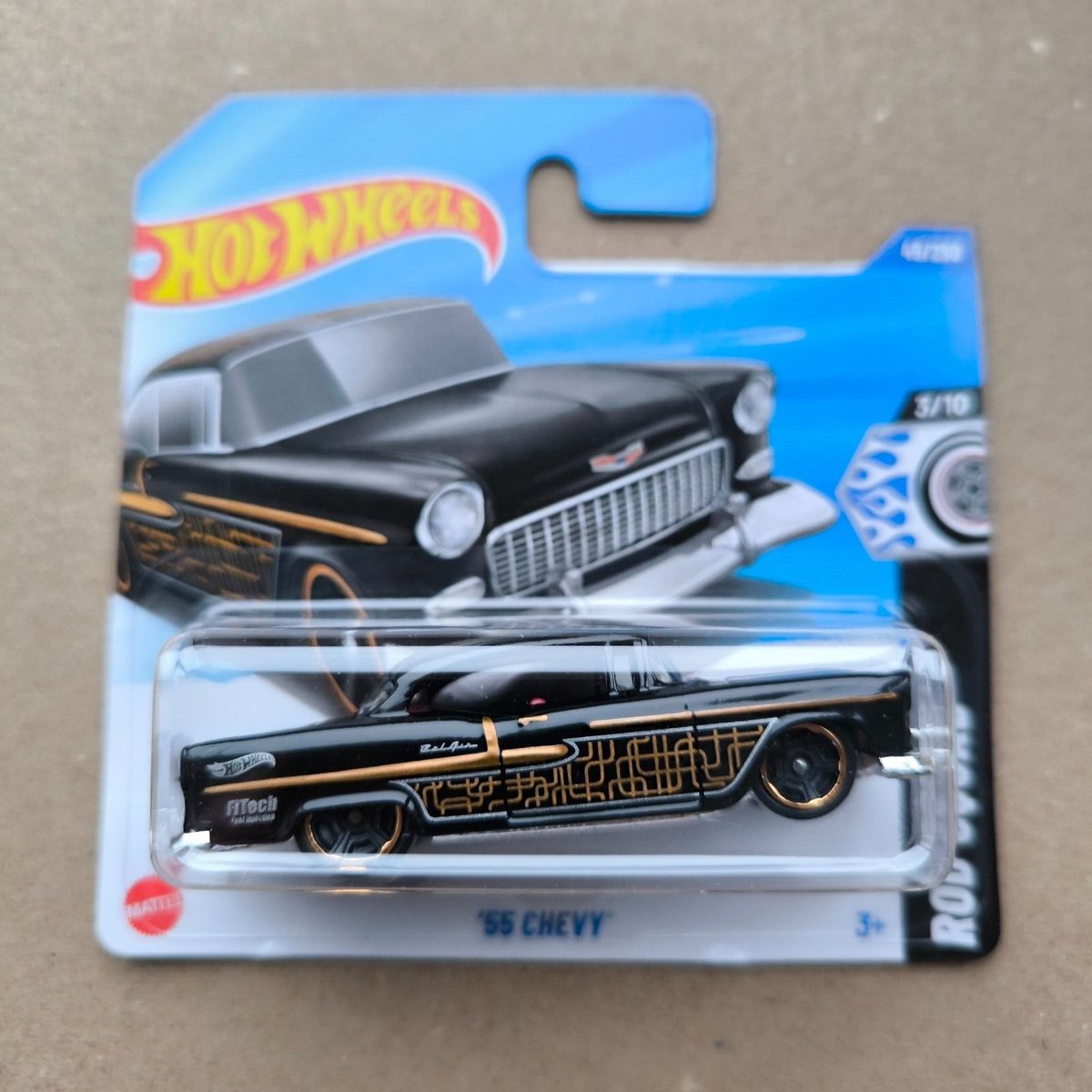 Hot Wheels 2025 HW ROD SQUAD 55 CHEVY BLACK 3/10 | eBay