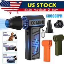 130000 RPM Mini Fan Dry Blower Portable Rechargeable Air Blower Electric Fan