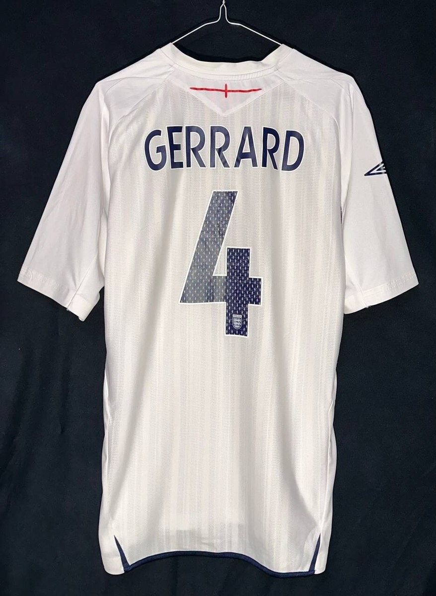 イングランド代表 Umbro シャツ GERRARD 4 ENGLAND 2007 2009 HOME GERRARD 4 FOOTBALL SHIRT SOCCER JERSEY