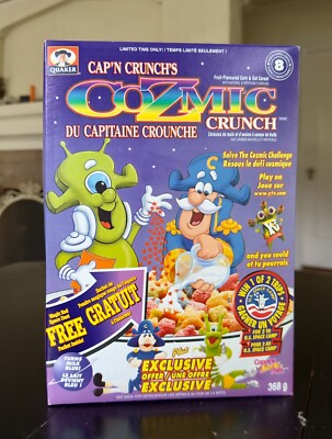 Coprocephalic – Gluttonous Chunks【廃盤】 Unopened 1999 Cap'n Crunch Cozmic Crunch Cereal Box Quaker Vintage