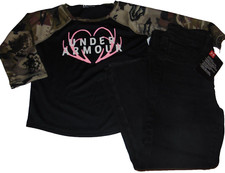 NWT Girls UNDER ARMOUR  JUMPING BEANS Camo  Antler Outfit Size 4 Cute FS: 