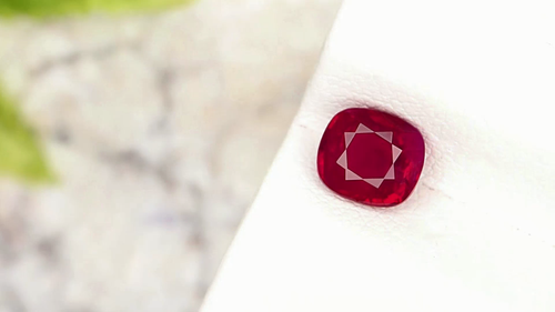 GRS Certificato MOGOK BIRMANIA Rubino 1,37 Ct. Sangue di piccione naturale non trattato raro - Video 1 di 1