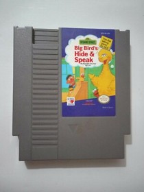 Sesame Street Big Bird's Hide and Speak Original Nintendo NES Video Game Only
