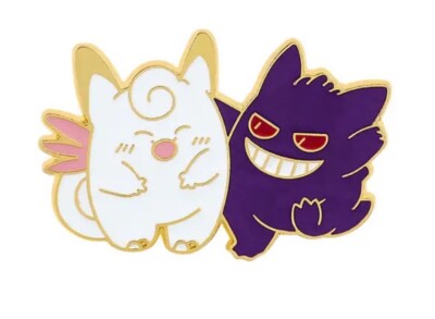 Pokemon Gengar & Clefable Custom Enamel Pin Brooch Nintendo Anime | eBay