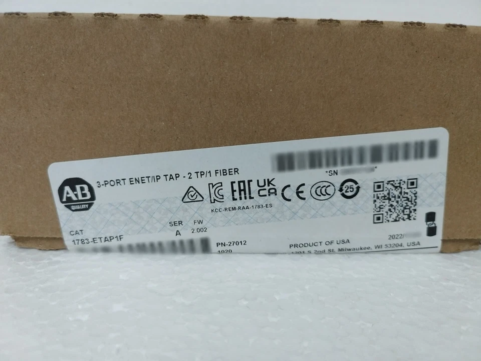 Allen Bradley 1783-ETAP1F SER: A 3-PORT ENET/IP TAP - 2 TP/1 FIBER - Image 3 of 3