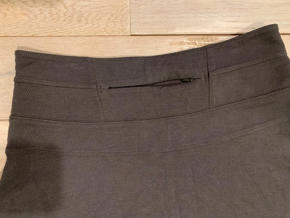 Falda Athleta Ponte Sarga Marrón Talla 8 Estilo Ajuste y Acampanado 724814 Versátil Foto 3 de 4