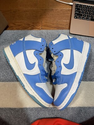 Size 9 - Nike Dunk High LE Carolina Blue/Pimento/White/UNC | eBay