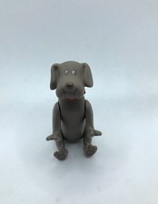 Tonka Pound Puppies Poseable 4  Figure Brown Dog PVC 1980s Toy Vintage 1986