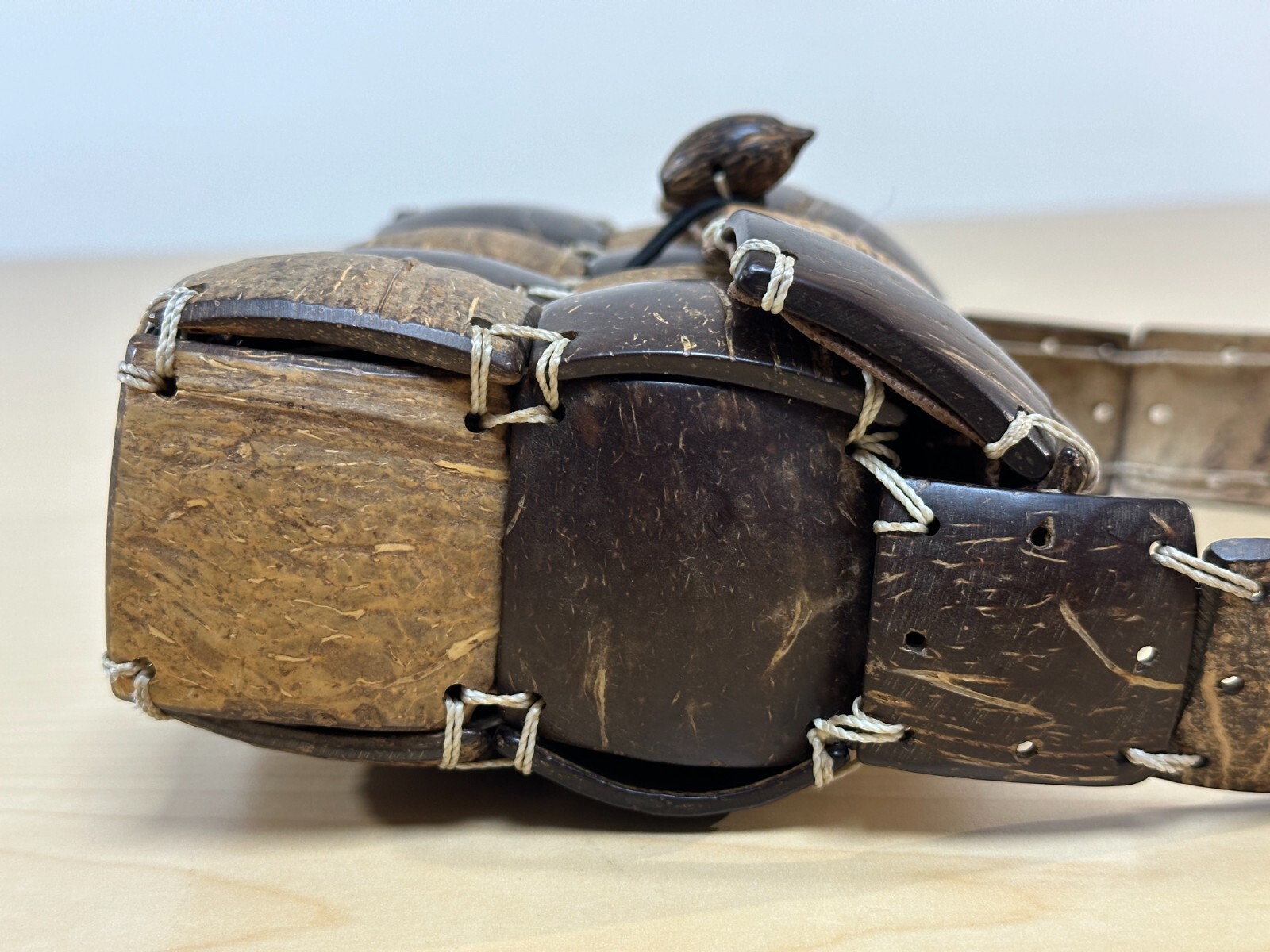 Unique Coconut Shell Patchwork style Mini Purse, … - image 8