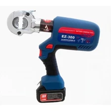 terminals with rechargeable hydraulic pliersCold pressing copper and aluminum 