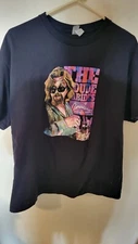 Gildan Heavy Duty The Dude Abides XL T SHirt Black Jeff Bridges The Big Labowski