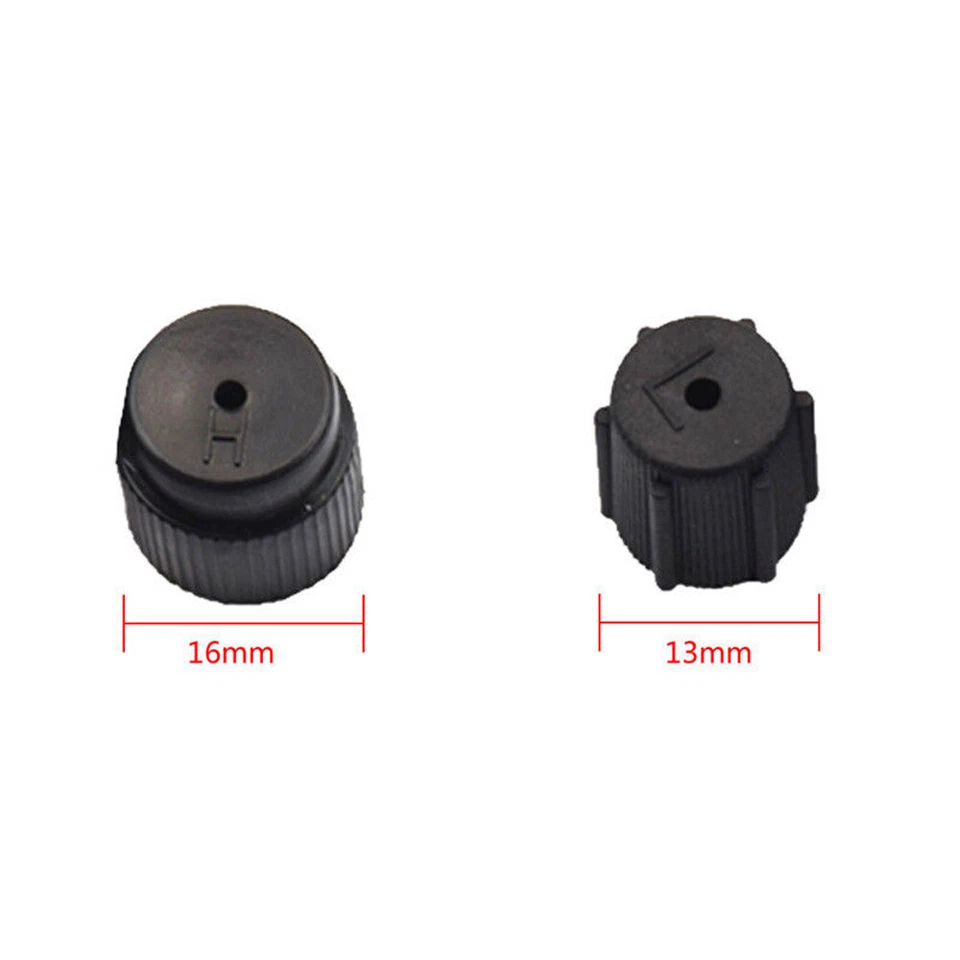 10Pcs Car AC Charging Port Service Cap R134a 13mm+16mm High Low Side Caps A/C, — 第 4/4 张图片