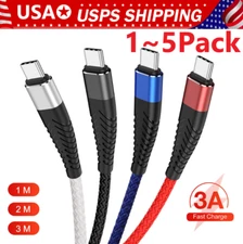 USB C Type C Charger Cable Lot Fast Charging for Samsung S23 S20 S21 S22 Cord