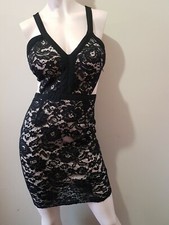 Lush Black Prom Dress with lace Size:M