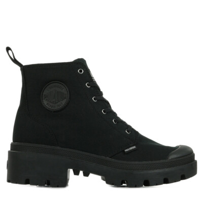 Boots Palladium Damen Pallabase Twill schwarz
