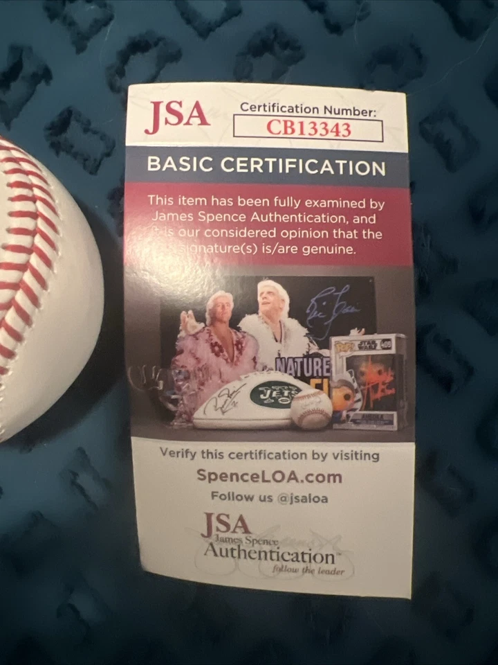 Chipper Jones Atlanta Braves Signed 1995 World Series Logo Baseball-Fanatics - Image 3 of 4