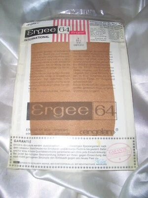 Vintage Ergee ergelan hauchfeine Nylons Straps Strümpfe 9 caresse Stockings OVP - Bild 1 von 2