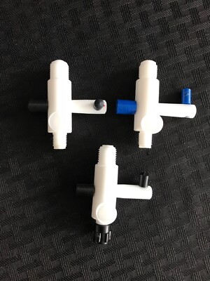 (3) LKB Glenco PTFE Teflon Flow Control Valve Adapter 1mm 3mm ID