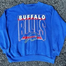Buffalo Bills NFL Logo Royal Blue Retro Style Unisex Crewneck Sweatshirt
