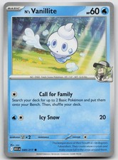 N's Vanillite Common ME: Ascended Heroes 049/217 NM