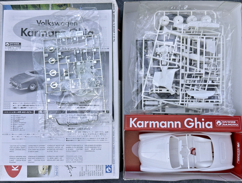 Kit maquette plastique Volkswagen Karman Ghia 1/24 Gunze Sangyo G-188 - Photo 3/5