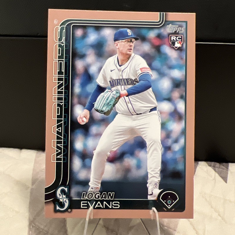 2025 Topps Update - Logan Evans (US302) Gold Parallel (0947/2025)