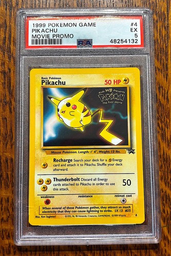 Pikachu graded PSA 5 for sale on eBay