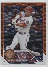 2023 Topps Series 1 Orange Foil /299 Yadiel Hernandez #257 1i3r