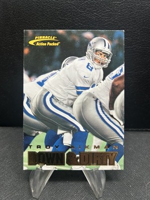 Troy Aikman 1997 Action Packed Down & Dirty #117 Cowboys HOF EX