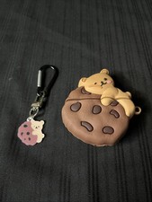 AirPod 2/3 Case Teddy Cookie With Key Chain Brand New