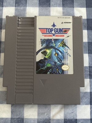 Top Gun: The Second Mission - Original NES Nintendo game Cartridge 1990 KONAMI