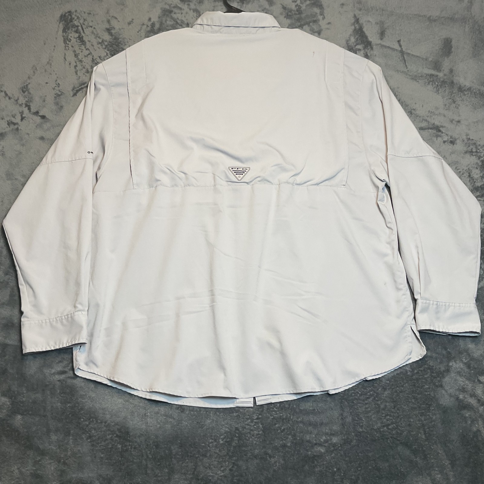 Columbia Sportswear PFG Tamiami II Shirt Mens 2XL Gray Logo Omni Shade Fishing thumbnail 2