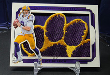 2025 Panini National Treasures Joe Burrow LSU Tiger Paw Patch* READ🔥🐅🐾