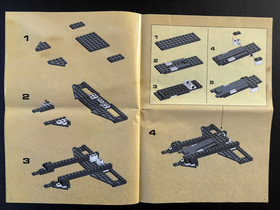 Vintage LEGO Blacktron Aerial Intruder 6981 Instructions Manual 1991 Space