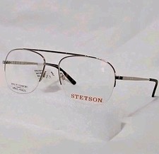 Stetson Zyloware 057 Gold Wide Fit Spring Hinge Eye Glass FRAMES ONLY XL 31