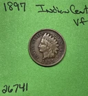 1897 Indian Head Cent / Penny 1c Vf Very Fine