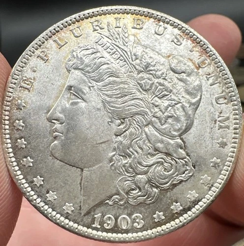 1903-O Morgan Silver Dollar BU Nice Luster And Rim Toning