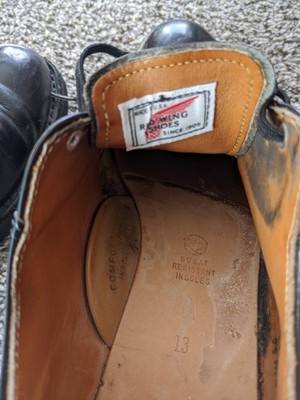 Vintage Red Wing Postman 101 Shoes Mens Size 13 AA Black  display picture 1