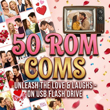 50 ROM COM Movies on a USB Flash Drive THE BEST MOVIES EVER Romantic Comedy