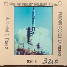 Vintage 35mm Slide Gemini 2 Titan 2 Rocket Launch KSC NASA Space Finley Holiday