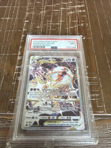 PSA 9 Deoxys VSTAR GG46/GG70 SWSH: Crown Zenith: Galarian Gallery Holo