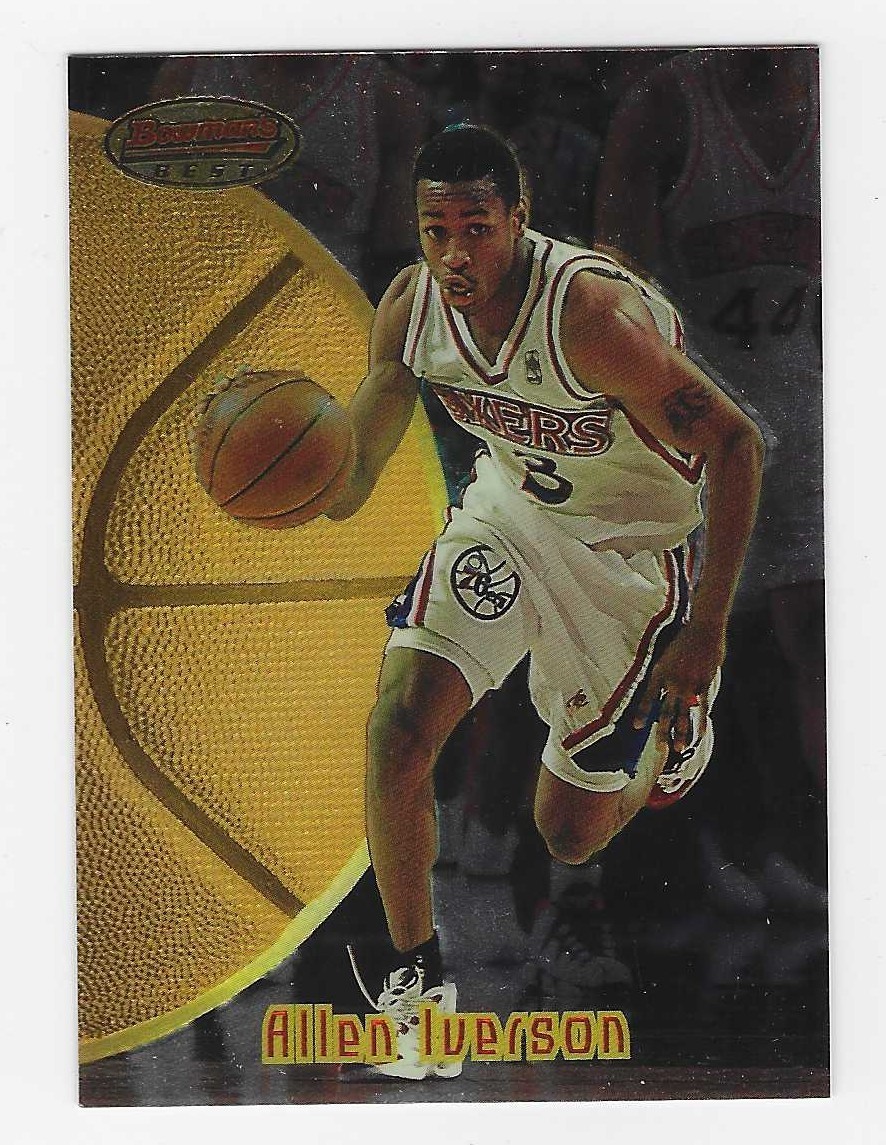 1997-98 Bowman's Best Previews Allen Iverson 2nd Year Insert Card #BBP1