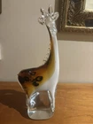 Vintage Hand Blown Stunning Murano Style Giraffe Figurine Glass Art