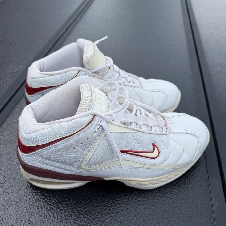 2003 Nike Air Uptempo White/Red 306672-111 Men’s 10.5 Vintage Basketball - Image 2 of 4