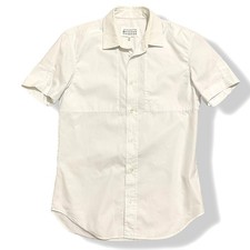 Maison Martin Margiela 10 DWP Andy Masculine Style Patchwork Shirt White 46